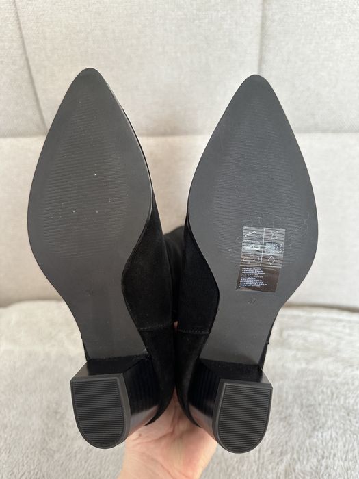 Cizme piele intoarsa H&M noi cu eticheta marime 36