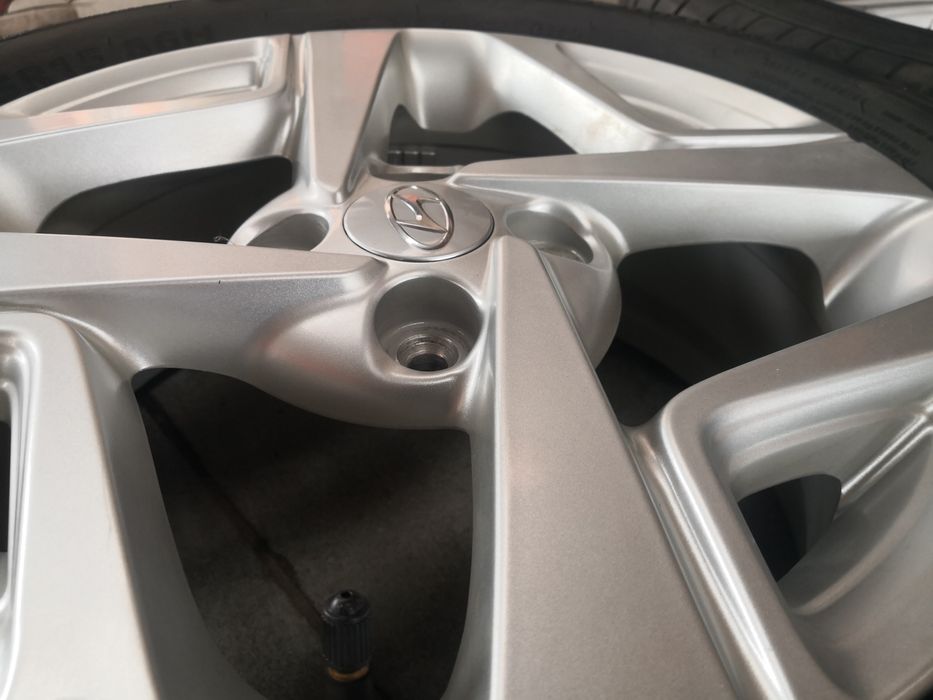 4x100 hyundai Хюндай 4х100 джанти с датчици 185 55 15 гуми dot 23 като нови