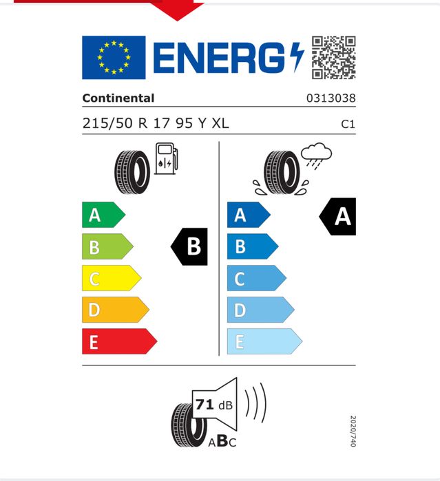 Летни гуми 215/50/17 continental premium contact 7 XL