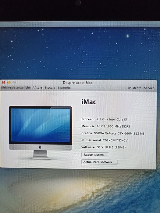 Apple IMac 27 inch 16 Gb RAM, 1 TB cu SSD Intern
