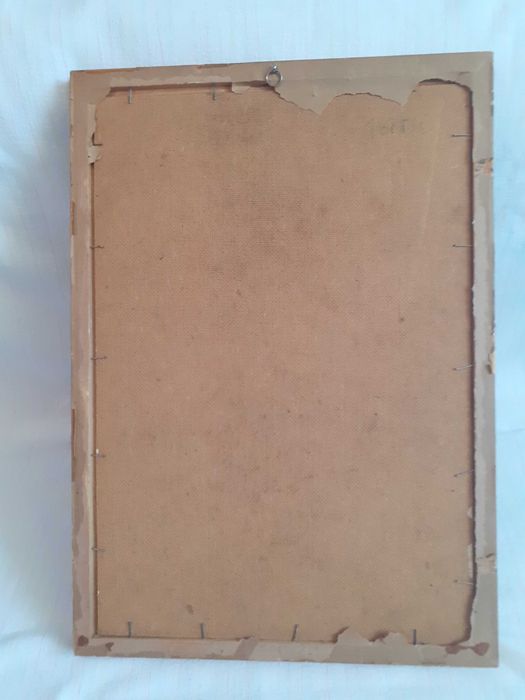 Tablou pictura pe pfl E Koblitz 53/37 cm datat 1959