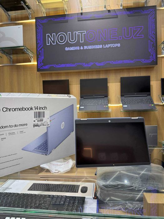 Noutbuk HP Chromebook x360 Intel Processor N100 4 GB 64GB eMMC 14.0