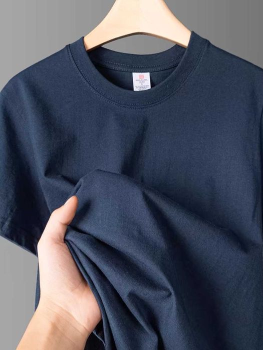 Erkaklar uchun bir xil rangdagi futbolka, 100% paxta