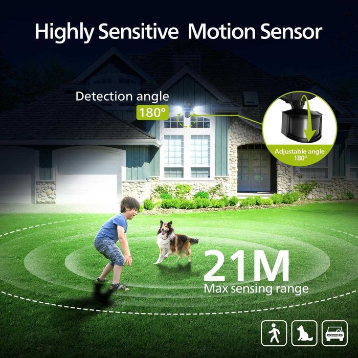 PHILIPS 21W 3000 lm LED охранителна лампа с PIR сензор за движение