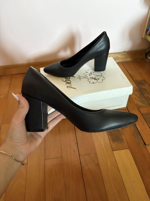 Черни токчета 8см 37 номер