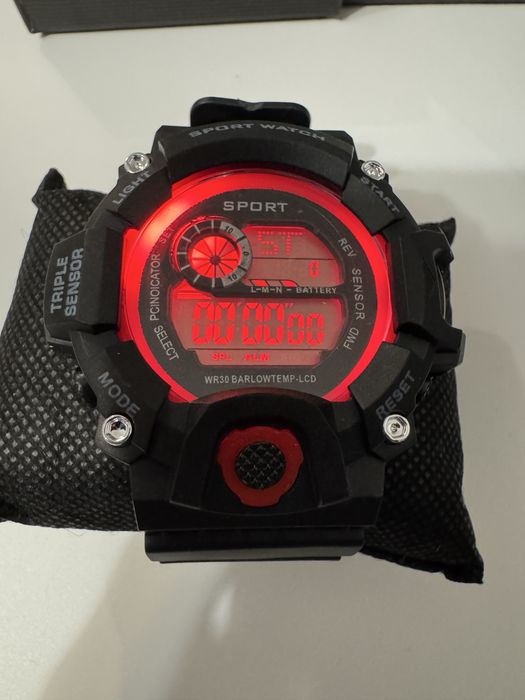 Ceas bărbați waterproof cu led
