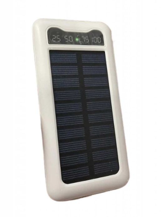 Преносима батерия Power bank с вграден соларен панел, 10000 mAh