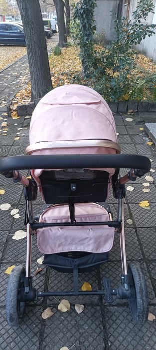 Бебешка количка Moni 2 в 1 - момиче, розова