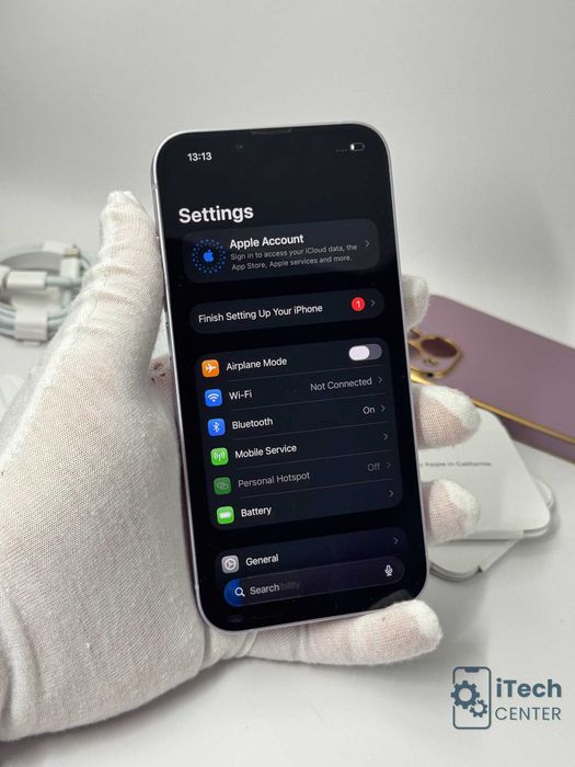iPhone 14, 128GB, Purple, 100% батерия, КАТО НОВ, 1г. ГАРАНЦИЯ!
