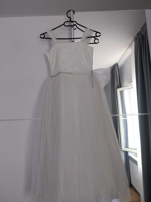 Официална рокля -Бяла