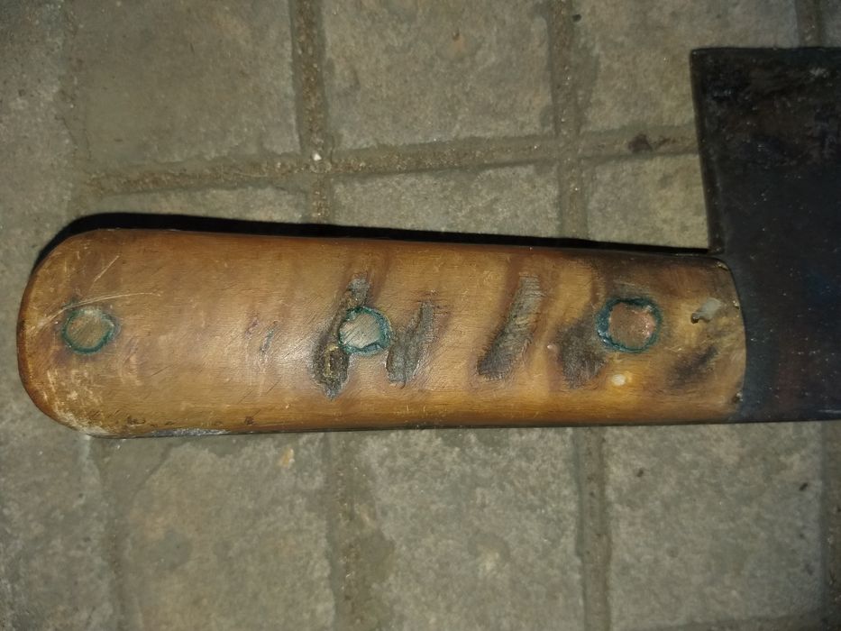 Автентичен много стар сатър с кокълена дръжка