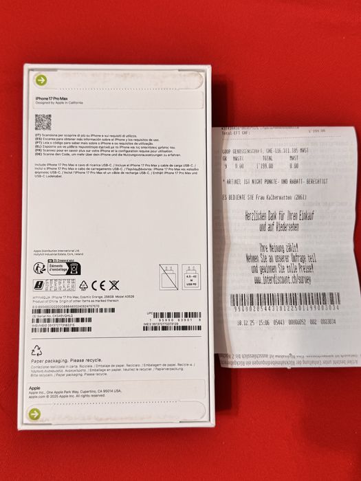 Vand sau Schimb Iphone 17 Pro Max Sigilat