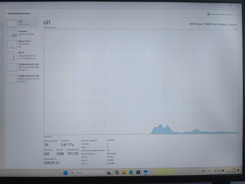 Lenovo Legion 5 pro RTX 3060\Ryzen 7 6800H\16GB\512\16 WQXGA 165 Гц