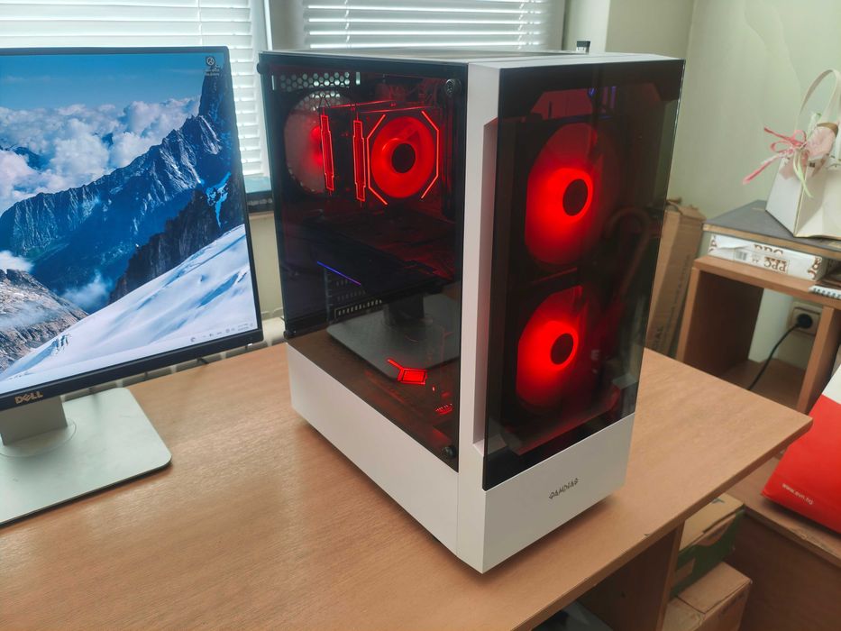 Геймърски компютър, Ryzen 5500, Rtx 3060Ti, 512Gb nvme, 1tb hdd, 16gb Ram
