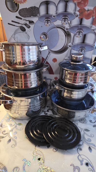 Oale de inox cu fundul gros