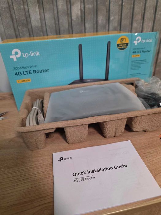 Рутер TP-LINK TL-MR100 4G, 150 Mbps, WLAN 2.4GHz, Plug and Play