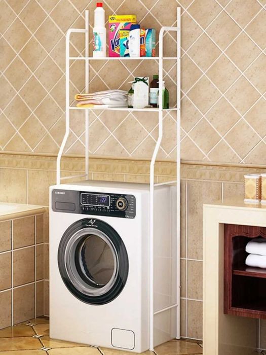 Стеллаж металлический для ванной над стиральной машинкой
