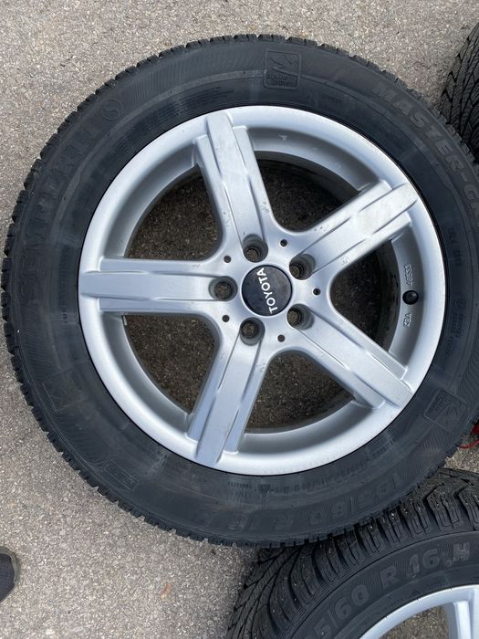 Зимни гуми 195/60/16 с джанти 16”,Toyota/5x100