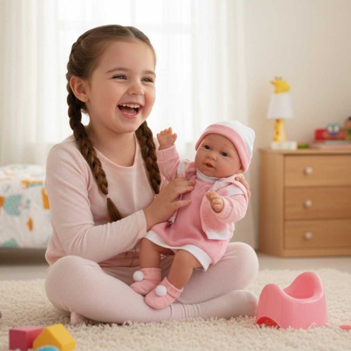 Реалистично бебе с аксесоари Pure Baby - 39см