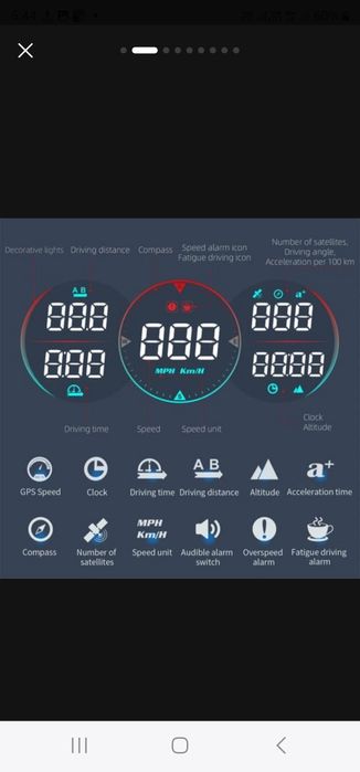 Продам автомобильный HUD GPS