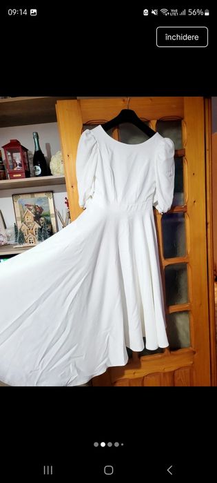 Vând rochiță alba perfecta pentru cununia civila