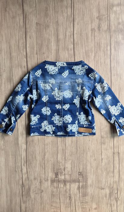 Джинсовая куртка на девочку 2-3 года, 98-104 см