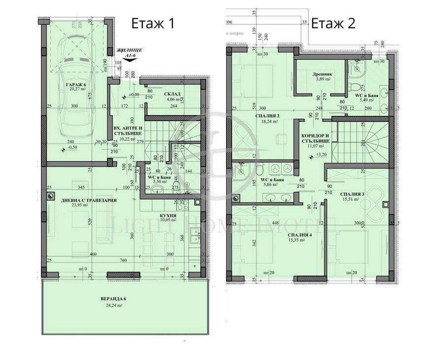 Реф. 3653 Къща на Два Етажа с Гараж / Марково