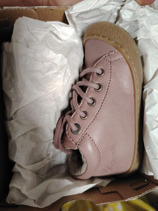 Боси Naturino зимни обувки с вълна, кожени