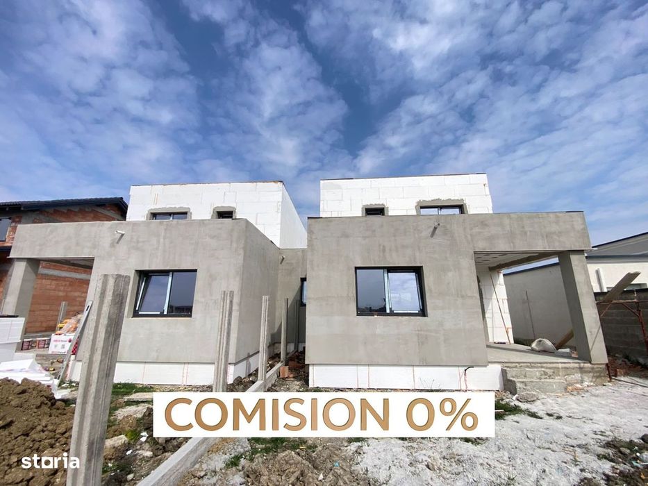 COMISION 0%, Duplex 4 Camere, La Cheie, P+E, 102MP, 335 Teren, SACALAZ