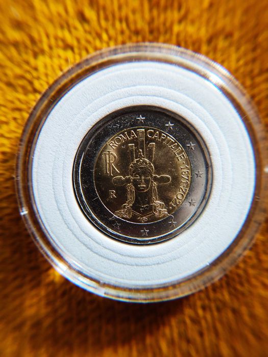 2 Евро 2021 Италия. – уникална монета без 4 звезди