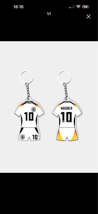 Брелки с футболистами