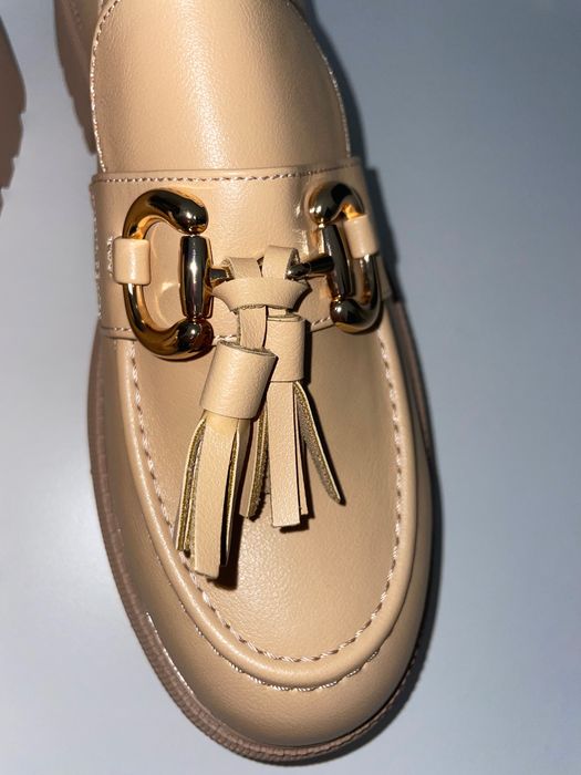 Loafers bej cu talpă groasă – Mărimea 41 – NOI
