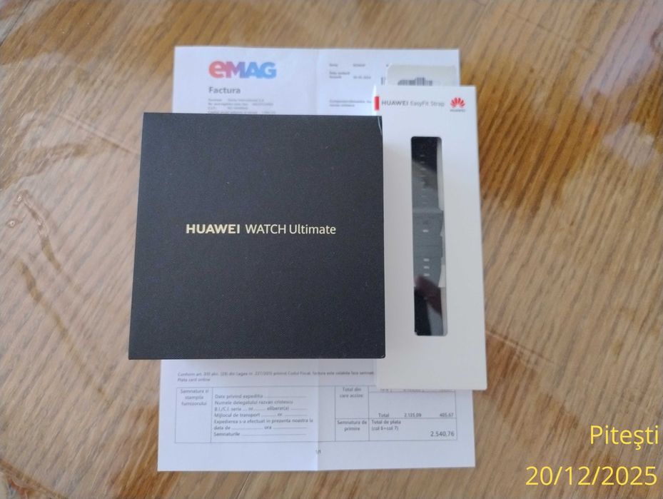 Smartwatch HUAWEI Ultimate Expedition, impecabil, garanție Emag
