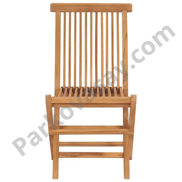 Сгъваеми градински столове тиково дърво масив
