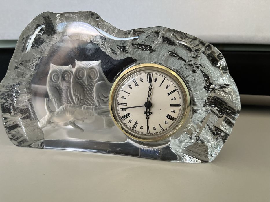 Nybro Sweden Стъклен часовник