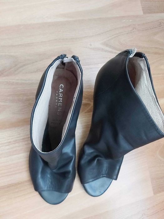 Pantofi ocazie/ botine primavara-toaman -dama - piele naturala