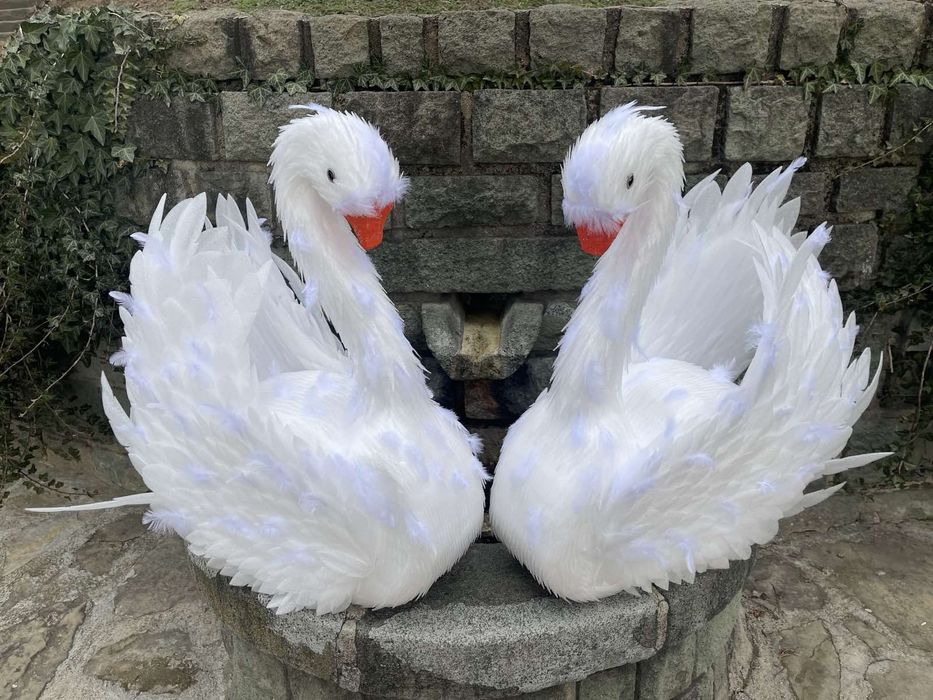 Ръчно изработени Декоративни пауни и лебеди