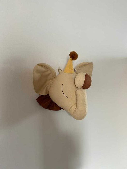 decoratiune camera copilului cap de elefant din plus 35 cm