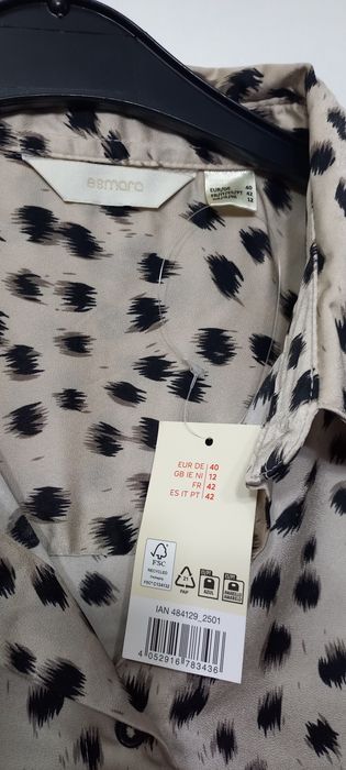 Camasa dama animal print ,M/40,cu etichetă