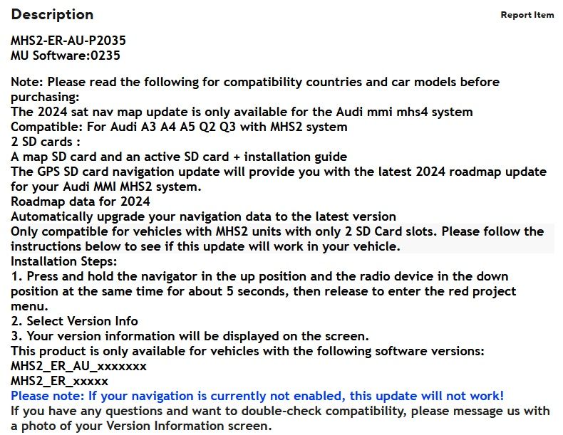 Карта навигация Европа 2024 за audi mmi MHS2