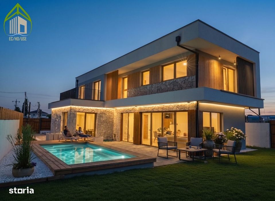 Vila Exclusiva cu Gradina si piscina Individuala ,direct Dezvoltator