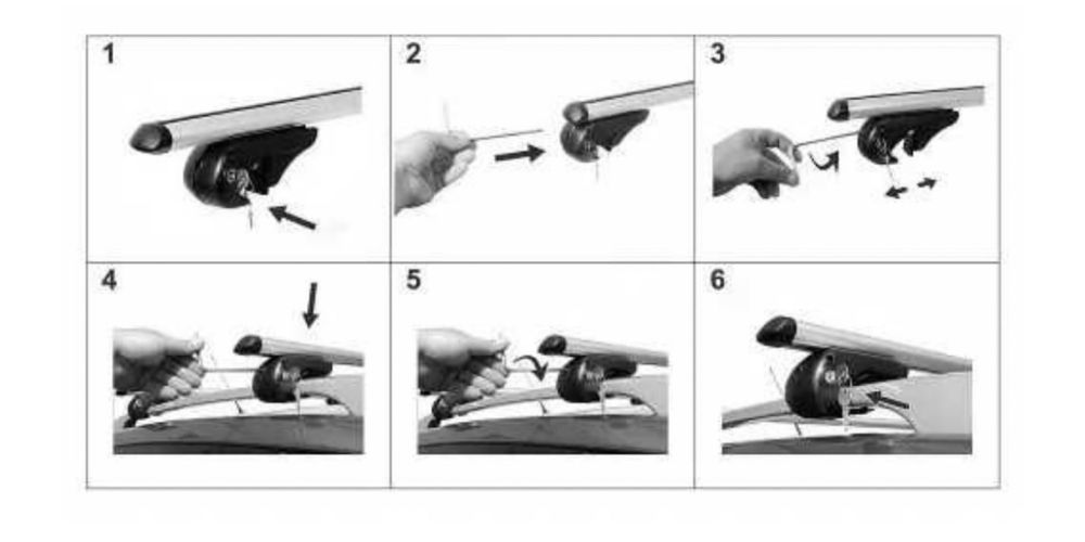 Напречни греди 135 см. Универсален багажник LUX