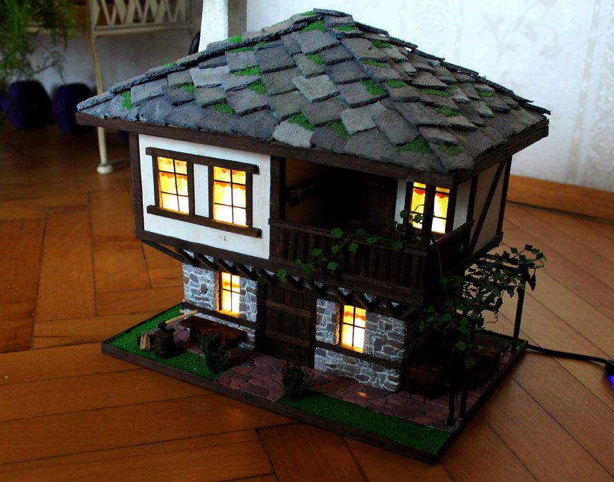 Възрожденска къща макет диорама