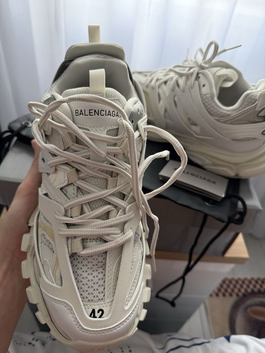 Adidasi Balenciaga Track White/Albi / Premium