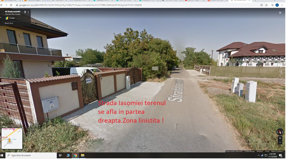 TEREN LOCALIATEA AFUMATI in spate la CLASS utilaje agricole. 75€ Mp2