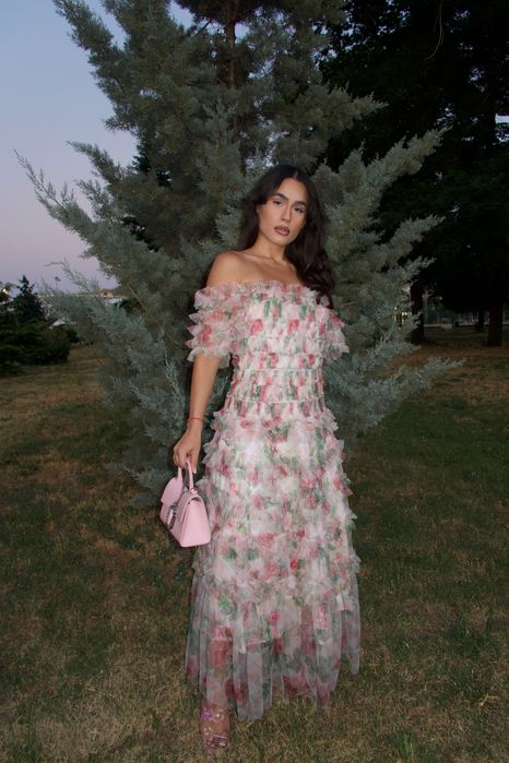 Миди рокля Rosa Belle последен Л