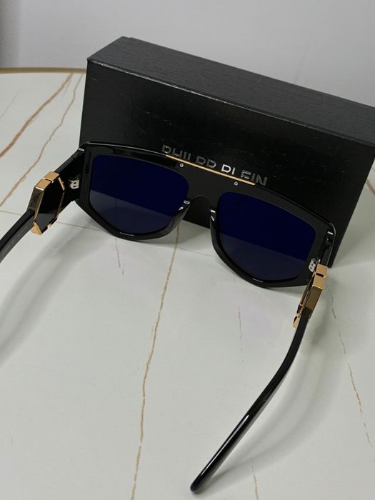 Ochelari de Soare Philipp Plein EGO SPP093M – Black & Gold Luxury, Noi