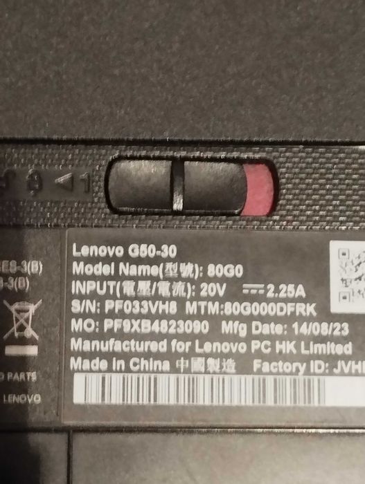 Hоутбук Леонова G50