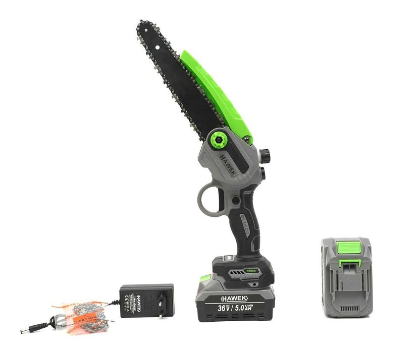 Резачка акумулаторна 20см с омасляване на веригата 36v с 2вериги HAWEК