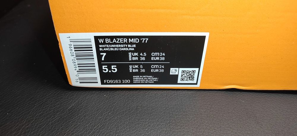 Nike Blazer Mid 77, номер 38